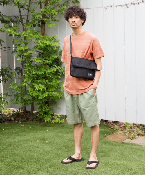 GLOBAL WORK（グローバルワーク）の「シックカラージャガードＴ/837175（Tシャツ/カットソー・メンズ・フューシャピンク/ブルー/ブラック/ホワイト・SMALL/X-LARGE/MEDIUM/LARGE）」の6枚目の写真