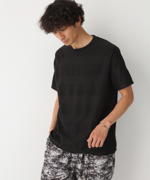 GLOBAL WORK（グローバルワーク）の「シックカラージャガードＴ/837175（Tシャツ/カットソー・メンズ・フューシャピンク/ブルー/ブラック/ホワイト・SMALL/X-LARGE/MEDIUM/LARGE）」の12枚目の写真