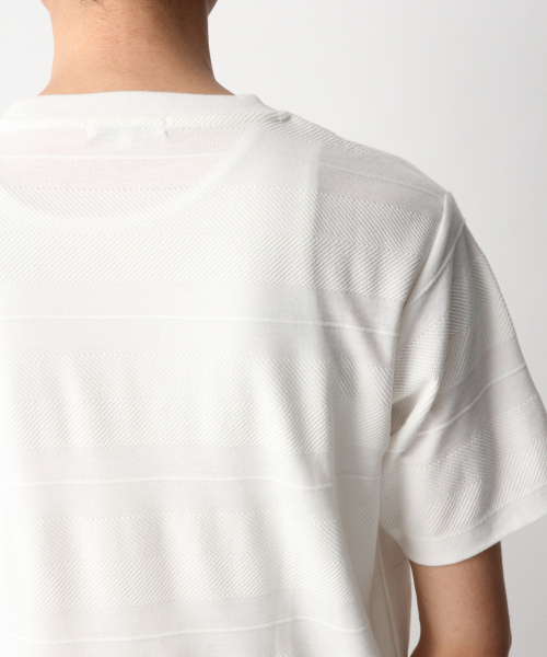 GLOBAL WORK（グローバルワーク）の「シックカラージャガードＴ/837175（Tシャツ/カットソー・メンズ・フューシャピンク/ブルー/ブラック/ホワイト・SMALL/X-LARGE/MEDIUM/LARGE）」の9枚目の写真