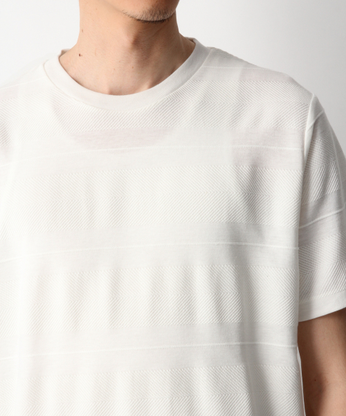 GLOBAL WORK（グローバルワーク）の「シックカラージャガードＴ/837175（Tシャツ/カットソー・メンズ・フューシャピンク/ブルー/ブラック/ホワイト・SMALL/X-LARGE/MEDIUM/LARGE）」の15枚目の写真