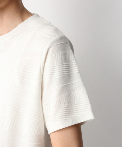 GLOBAL WORK（グローバルワーク）の「シックカラージャガードＴ/837175（Tシャツ/カットソー・メンズ・フューシャピンク/ブルー/ブラック/ホワイト・SMALL/X-LARGE/MEDIUM/LARGE）」の11枚目の写真