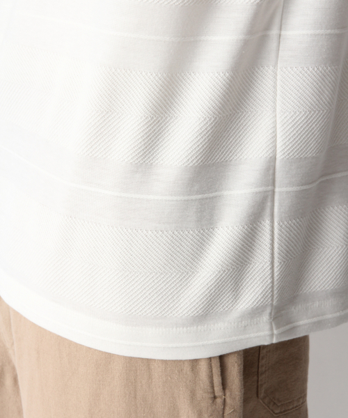 GLOBAL WORK（グローバルワーク）の「シックカラージャガードＴ/837175（Tシャツ/カットソー・メンズ・フューシャピンク/ブルー/ブラック/ホワイト・SMALL/X-LARGE/MEDIUM/LARGE）」の13枚目の写真