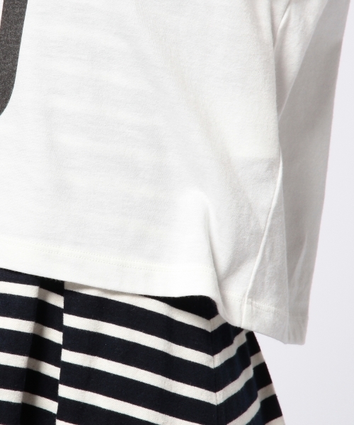 Another Edition（アナザーエディション）の「AE PRT T×BOR フレア OP ◆（ワンピース・レディース・ホワイト/コバルトブルー/ネイビー・フリー）」の14枚目の写真