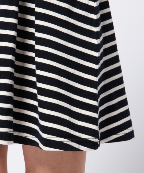 Another Edition（アナザーエディション）の「AE PRT T×BOR フレア OP ◆（ワンピース・レディース・ホワイト/コバルトブルー/ネイビー・フリー）」の12枚目の写真