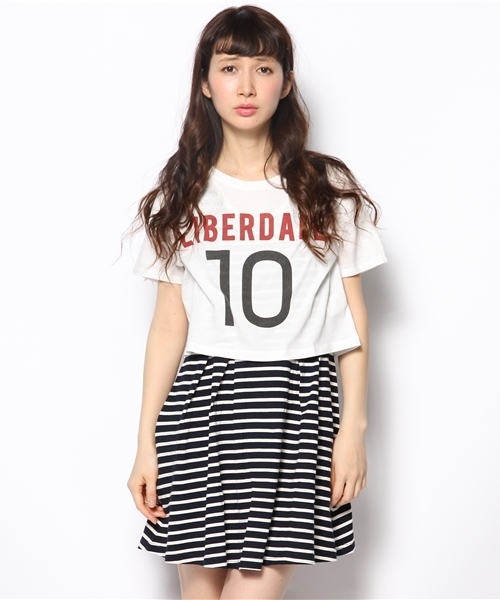 Another Edition（アナザーエディション）の「AE PRT T×BOR フレア OP ◆（ワンピース・レディース・ホワイト/コバルトブルー/ネイビー・フリー）」の5枚目の写真