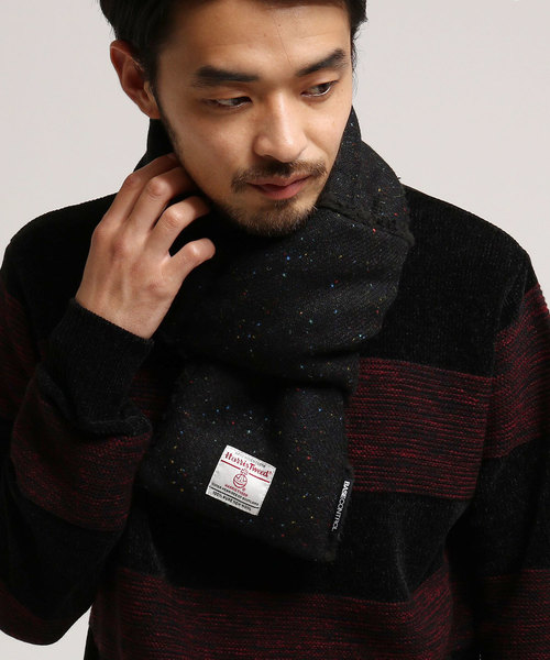 Harris Tweed ハリスツイード の Harris Tweed ハリス ツィード生地使用 差し込み マフラー ストール ショール Wear Harris Tweed ハリスツイード の Harris Tweed ハリス ツィード生地使用 差し込み マフラー ストール ショール Wear