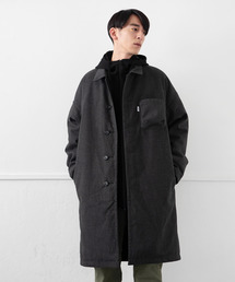 【JRD by JARLD】リバーシブル中綿入りドロップショルダーロングコート