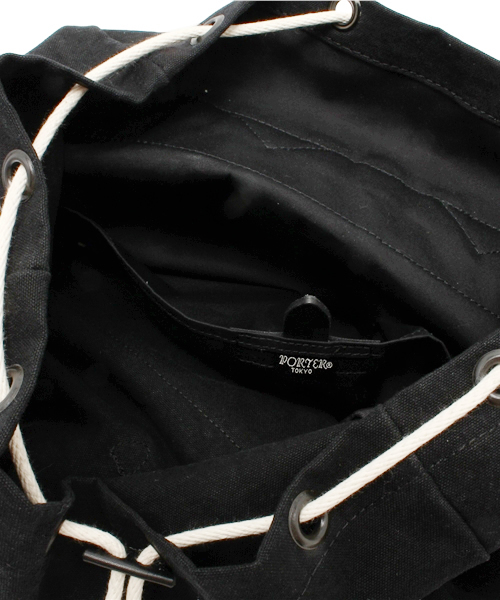 PORTER（ポーター）の「PORTER BRIDGE  RUCK SACK LARGE <B印 YOSHIDA SELECT>（バックパック/リュック・メンズ・ブラック/ベージュ/ブルー・ONE SIZE）」の7枚目の写真