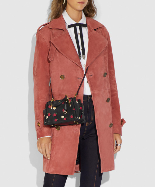 COACH◇ドリーマーウィズパイソン/2WAYショルダーバッグ/レザー/BRW