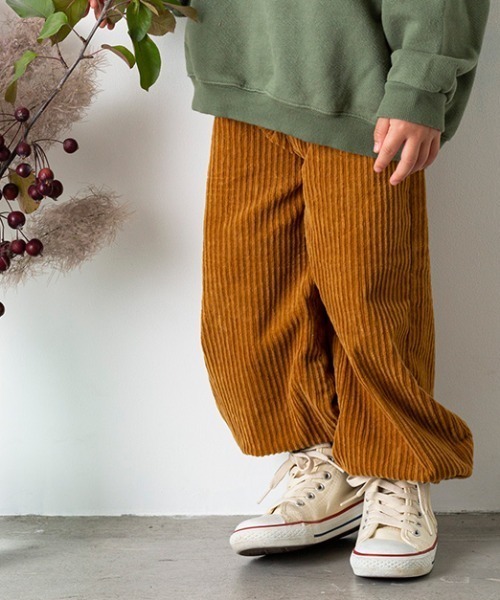 MAKE YOUR DAY（メイクユアデイ）の「ストレッチ親子コールバルーンパンツ■80～140cm（その他パンツ・キッズ・カーキ/ピンク/アイボリー/キャメル・90/100/110/120/80/130/140）」の3枚目の写真