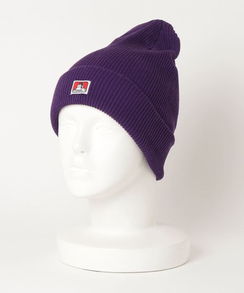 BEN DAVIS（ベンデイビス）の「BEN DAVIS MINI LOGO KNIT CAP（ニットキャップ/ビーニー・メンズ・ホワイト/ブラック/ダークグリーン/ベージュ/ネイビー/ヘザーグレー/マスタード/ワインレッド/スミクロ/オリーブ/パープル/ブルー/キャメル・FREE）」の10枚目の写真