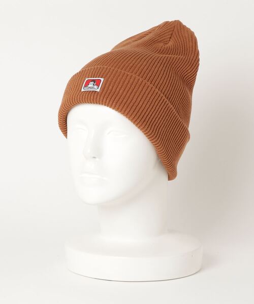 BEN DAVIS（ベンデイビス）の「BEN DAVIS MINI LOGO KNIT CAP（ニットキャップ/ビーニー・メンズ・ホワイト/ブラック/ダークグリーン/ベージュ/ネイビー/ヘザーグレー/マスタード/ワインレッド/スミクロ/オリーブ/パープル/ブルー/キャメル・FREE）」の12枚目の写真