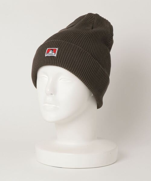 BEN DAVIS（ベンデイビス）の「BEN DAVIS MINI LOGO KNIT CAP（ニットキャップ/ビーニー・メンズ・ホワイト/ブラック/ダークグリーン/ベージュ/ネイビー/ヘザーグレー/マスタード/ワインレッド/スミクロ/オリーブ/パープル/ブルー/キャメル・FREE）」の7枚目の写真