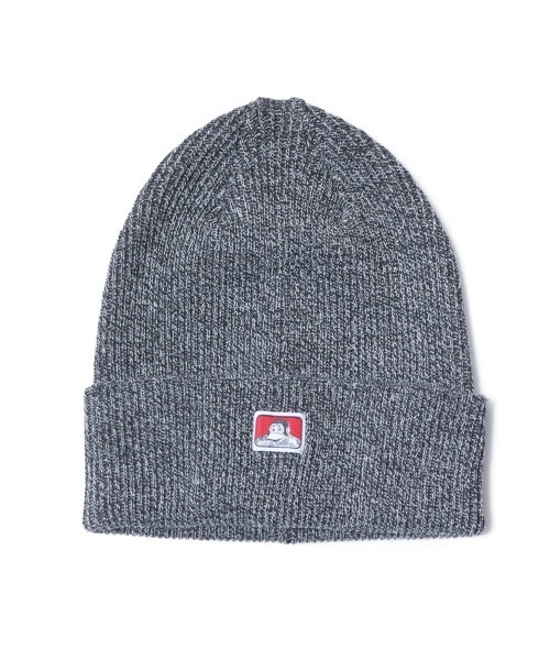 BEN DAVIS（ベンデイビス）の「BEN DAVIS MINI LOGO KNIT CAP（ニットキャップ/ビーニー・メンズ・ホワイト/ブラック/ダークグリーン/ベージュ/ネイビー/ヘザーグレー/マスタード/ワインレッド/スミクロ/オリーブ/パープル/ブルー/キャメル・FREE）」の3枚目の写真