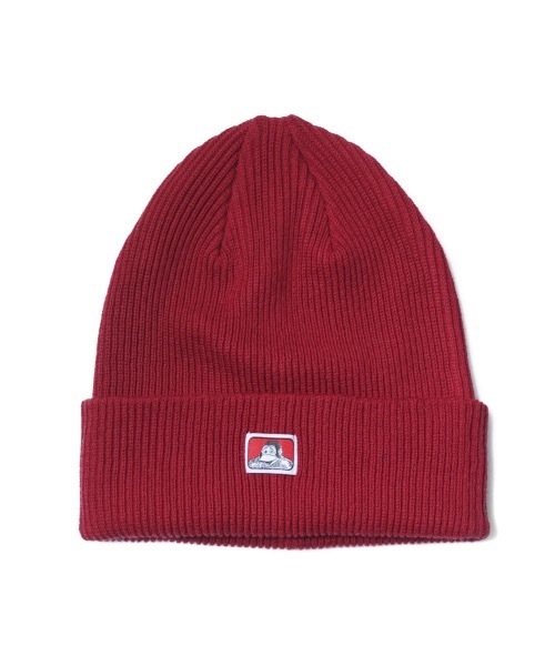 BEN DAVIS（ベンデイビス）の「BEN DAVIS MINI LOGO KNIT CAP（ニットキャップ/ビーニー・メンズ・ホワイト/ブラック/ダークグリーン/ベージュ/ネイビー/ヘザーグレー/マスタード/ワインレッド/スミクロ/オリーブ/パープル/ブルー/キャメル・FREE）」の13枚目の写真