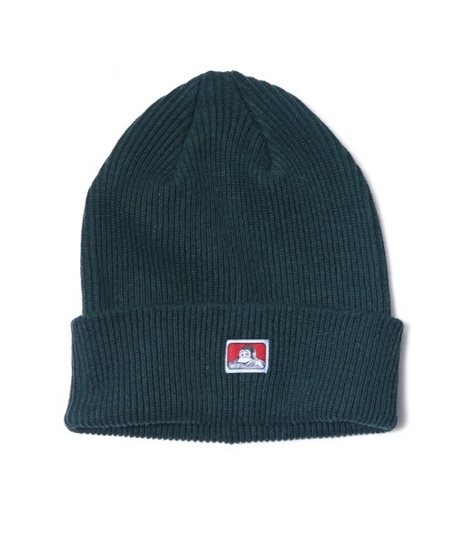 BEN DAVIS（ベンデイビス）の「BEN DAVIS MINI LOGO KNIT CAP（ニットキャップ/ビーニー・メンズ・ホワイト/ブラック/ダークグリーン/ベージュ/ネイビー/ヘザーグレー/マスタード/ワインレッド/スミクロ/オリーブ/パープル/ブルー/キャメル・FREE）」の6枚目の写真