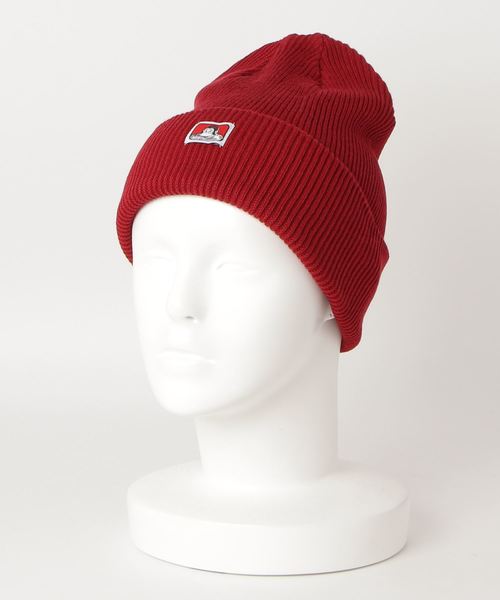BEN DAVIS（ベンデイビス）の「BEN DAVIS MINI LOGO KNIT CAP（ニットキャップ/ビーニー・メンズ・ホワイト/ブラック/ダークグリーン/ベージュ/ネイビー/ヘザーグレー/マスタード/ワインレッド/スミクロ/オリーブ/パープル/ブルー/キャメル・FREE）」の19枚目の写真