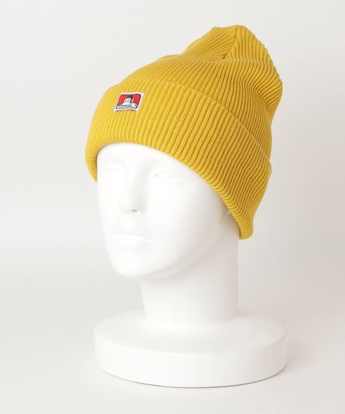 BEN DAVIS（ベンデイビス）の「BEN DAVIS MINI LOGO KNIT CAP（ニットキャップ/ビーニー・メンズ・ホワイト/ブラック/ダークグリーン/ベージュ/ネイビー/ヘザーグレー/マスタード/ワインレッド/スミクロ/オリーブ/パープル/ブルー/キャメル・FREE）」の18枚目の写真