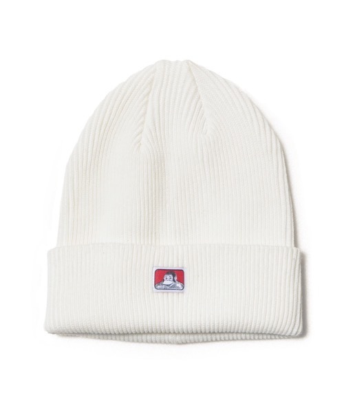 BEN DAVIS（ベンデイビス）の「BEN DAVIS MINI LOGO KNIT CAP（ニットキャップ/ビーニー・メンズ・ホワイト/ブラック/ダークグリーン/ベージュ/ネイビー/ヘザーグレー/マスタード/ワインレッド/スミクロ/オリーブ/パープル/ブルー/キャメル・FREE）」の16枚目の写真