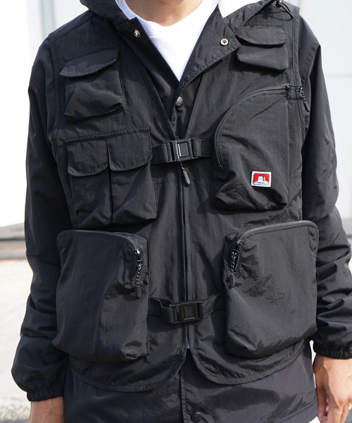NAVAL｜【BEN DAVIS(ベンデイビス)】 HOODED UTILITY VEST