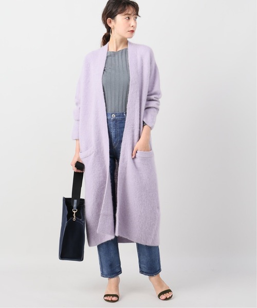 ATON（エイトン）鹿の子編みサーマルプルオーバー ニット トレーナー 洗えるふんわり編み柄オーバーサイズ鹿の子ニットプルオーバー＜大きい