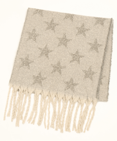 MARLENE JOBERT（マルレーヌ　ジョベル）の「ボリューム星柄ストール（ストール/ショール・レディース・ベージュ/グレー/ピンク・FREE）」の6枚目の写真