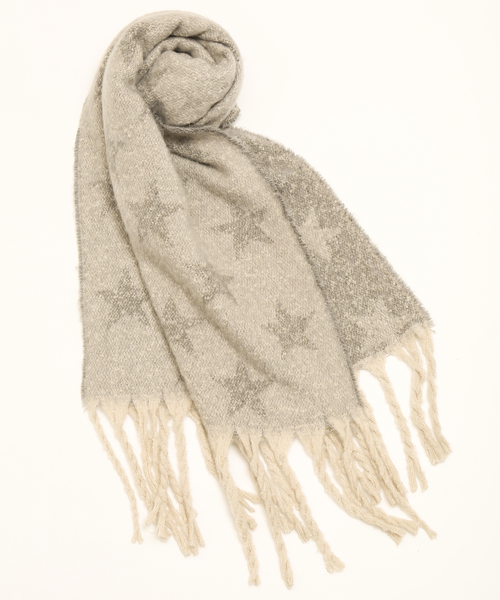 MARLENE JOBERT（マルレーヌ　ジョベル）の「ボリューム星柄ストール（ストール/ショール・レディース・ベージュ/グレー/ピンク・FREE）」の15枚目の写真