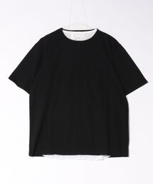 /Bl/:ポケット付きTシャツ タンクトップアンサンブル