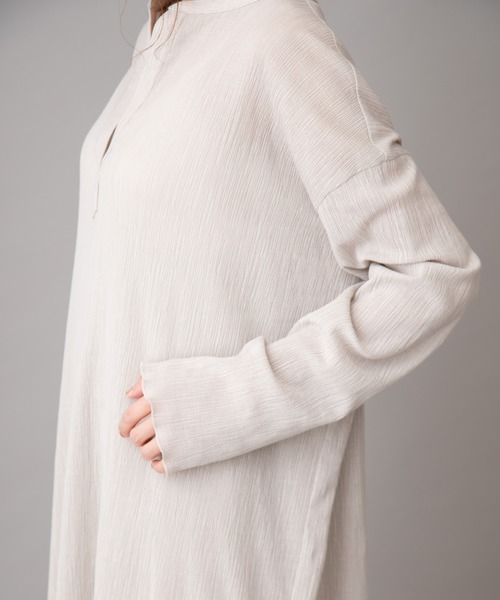 Munich（ミューニック）の「ツイストプリーツワンピース(セットアップ可)（ワンピース・レディース・アイボリー/ブラック/ライトベージュ/ライトグリーン・FREE）」の20枚目の写真