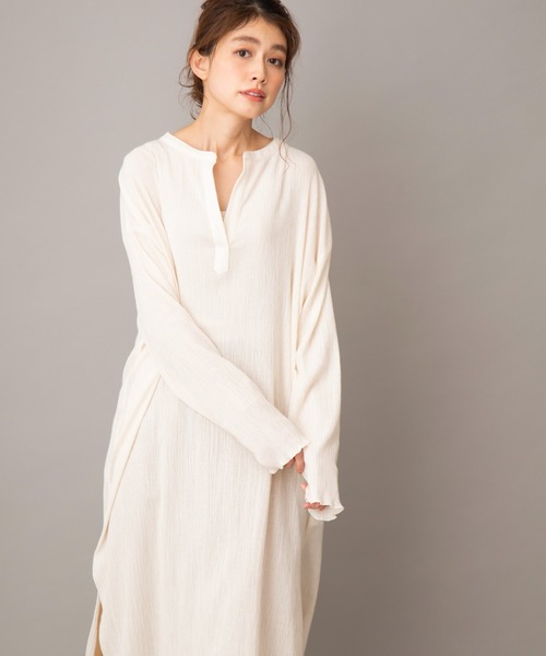 Munich（ミューニック）の「ツイストプリーツワンピース(セットアップ可)（ワンピース・レディース・アイボリー/ブラック/ライトベージュ/ライトグリーン・FREE）」の10枚目の写真