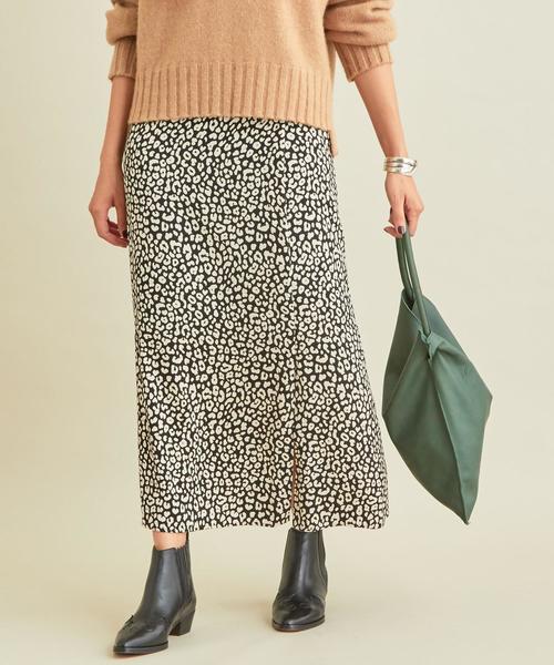 BEAUTY&YOUTH UNITED ARROWS（ビューティーアンドユースユナイテッドアローズ）の「BY∴ レオパードプリントマキシ丈スカート 2о（スカート・レディース・ブラック/オフホワイト・SMALL/LARGE/MEDIUM）」の16枚目の写真