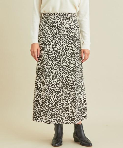BEAUTY&YOUTH UNITED ARROWS（ビューティーアンドユースユナイテッドアローズ）の「BY∴ レオパードプリントマキシ丈スカート 2о（スカート・レディース・ブラック/オフホワイト・SMALL/LARGE/MEDIUM）」の14枚目の写真