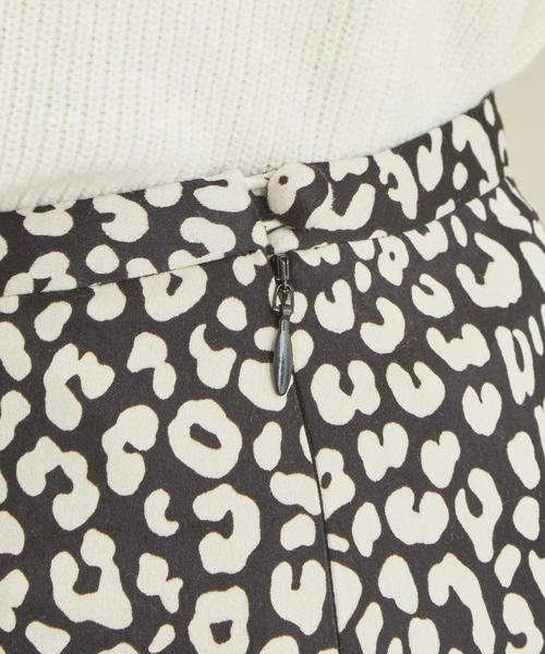 BEAUTY&YOUTH UNITED ARROWS（ビューティーアンドユースユナイテッドアローズ）の「BY∴ レオパードプリントマキシ丈スカート 2о（スカート・レディース・ブラック/オフホワイト・SMALL/LARGE/MEDIUM）」の8枚目の写真