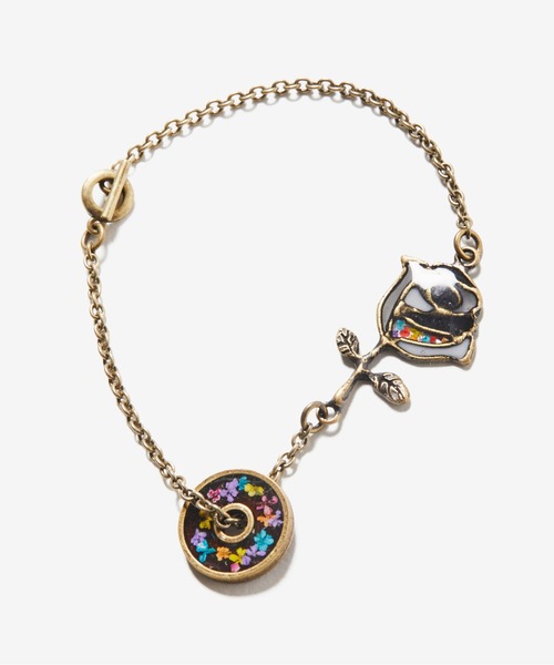 rehacer(レアセル)の「rehacer : Stained Glass Rose Bracelet Made in Japan / ステンドグラス ローズブレスレット メイドインジャパン(ブレスレット・メンズ・シルバー系その他/ゴールド系その他/シルバー系その他2/ゴールド系その他2・FREE)」の3枚目の写真