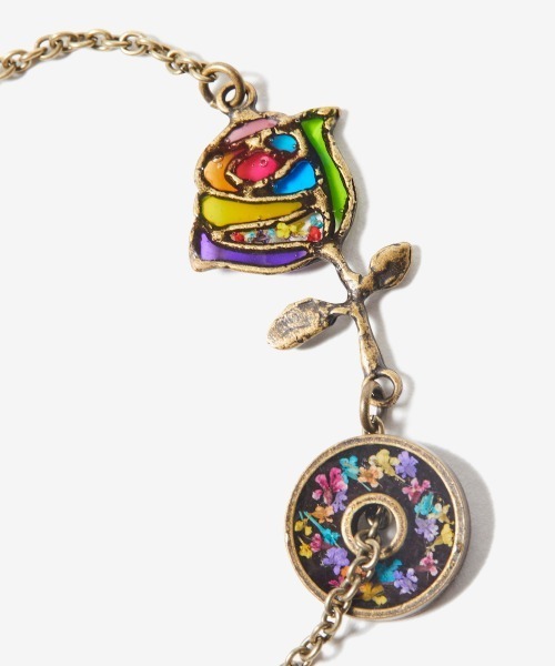 rehacer(レアセル)の「rehacer : Stained Glass Rose Bracelet Made in Japan / ステンドグラス ローズブレスレット メイドインジャパン(ブレスレット・メンズ・シルバー系その他/ゴールド系その他/シルバー系その他2/ゴールド系その他2・FREE)」の6枚目の写真