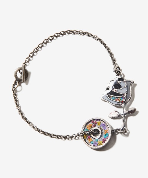 rehacer(レアセル)の「rehacer : Stained Glass Rose Bracelet Made in Japan / ステンドグラス ローズブレスレット メイドインジャパン(ブレスレット・メンズ・シルバー系その他/ゴールド系その他/シルバー系その他2/ゴールド系その他2・FREE)」の5枚目の写真