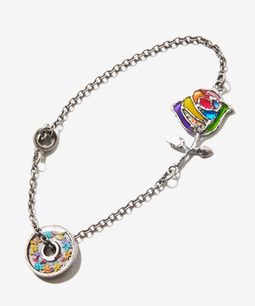 rehacer(レアセル)の「rehacer : Stained Glass Rose Bracelet Made in Japan / ステンドグラス ローズブレスレット メイドインジャパン(ブレスレット・メンズ・シルバー系その他/ゴールド系その他/シルバー系その他2/ゴールド系その他2・FREE)」の8枚目の写真
