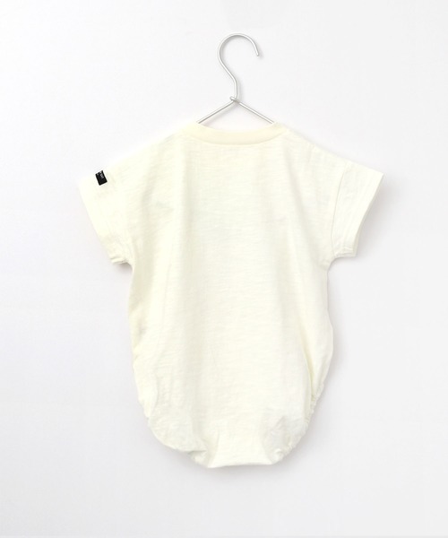 MAKE YOUR DAY（メイクユアデイ）の「【リンクコーデ】オジサンスケボーロンパス（ロンパース・キッズ・ブラック/カーキ/オフホワイト/オレンジ・70/80）」の5枚目の写真