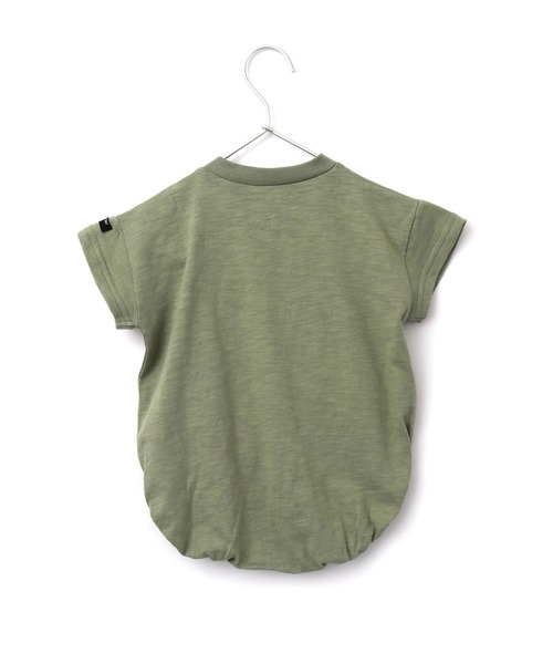 MAKE YOUR DAY（メイクユアデイ）の「【リンクコーデ】オジサンスケボーロンパス（ロンパース・キッズ・ブラック/カーキ/オフホワイト/オレンジ・70/80）」の7枚目の写真