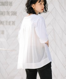 Munich | プレミアムコットンリネンジャージー　ドッキングTシャツ(Tシャツ/カットソー)