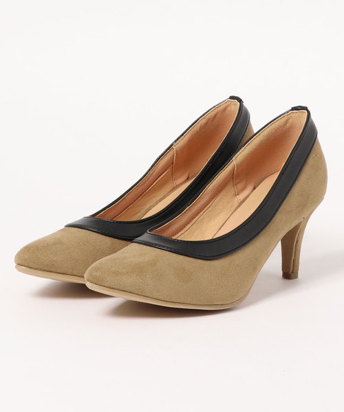 KOBE LETTUCE(コウベレタス)の「バイカラーパイピングポインテッドトゥパンプス(パンプス・レディース・ベージュ/ブラック/ドット/ブルー系その他・L/LL/M/S)」の14枚目の写真