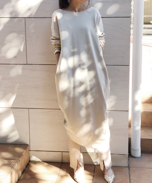 セール ワンピース Banner 手洗い可 ドロストロングワンピース ワンピース Banner Barrett バナーバレット のファッション