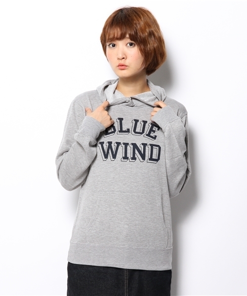 coen（コーエン）の「インレイロゴプリントプルオーバーパーカー　（パーカー・レディース・ピンク/ダークグリーン/ネイビー/グレー・MEDIUM/LARGE）」の2枚目の写真