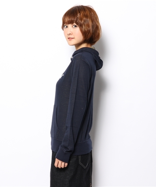 coen（コーエン）の「インレイロゴプリントプルオーバーパーカー　（パーカー・レディース・ピンク/ダークグリーン/ネイビー/グレー・MEDIUM/LARGE）」の13枚目の写真