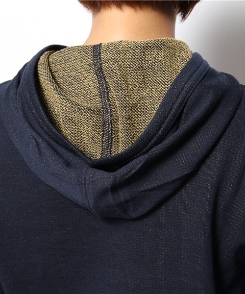 coen（コーエン）の「インレイロゴプリントプルオーバーパーカー　（パーカー・レディース・ピンク/ダークグリーン/ネイビー/グレー・MEDIUM/LARGE）」の8枚目の写真