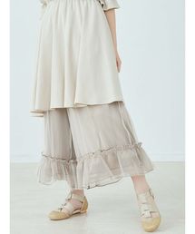 merry jenny | チュールギャザーフレアパンツ(その他パンツ)