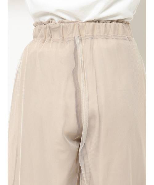 merry jenny（メリージェニー）の「チュールギャザーフレアパンツ（その他パンツ・レディース・アイボリー/ピンク/ベージュ・FREE）」の22枚目の写真