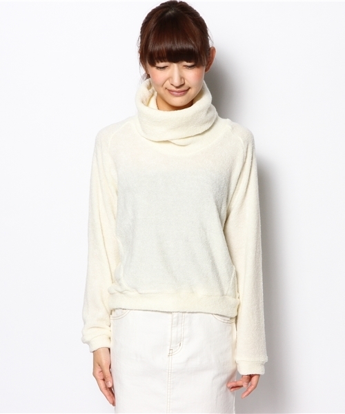 WEGO（ウィゴー）の「WEGO/オフタートルニットソー（ニット/セーター・レディース・アイボリー/グレー・FREE）」の8枚目の写真