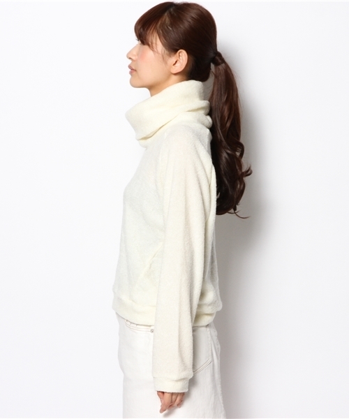 WEGO（ウィゴー）の「WEGO/オフタートルニットソー（ニット/セーター・レディース・アイボリー/グレー・FREE）」の3枚目の写真