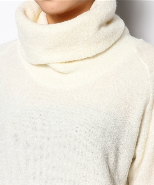 WEGO（ウィゴー）の「WEGO/オフタートルニットソー（ニット/セーター・レディース・アイボリー/グレー・FREE）」の5枚目の写真